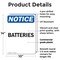 Signmission Batteries, 10 in W x Rectangle, Plastic OS-2PACK-NS-P-1014-V-10300 - alternate 5